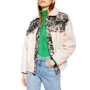 {TOPSHOP} Jacquard Western Jacket